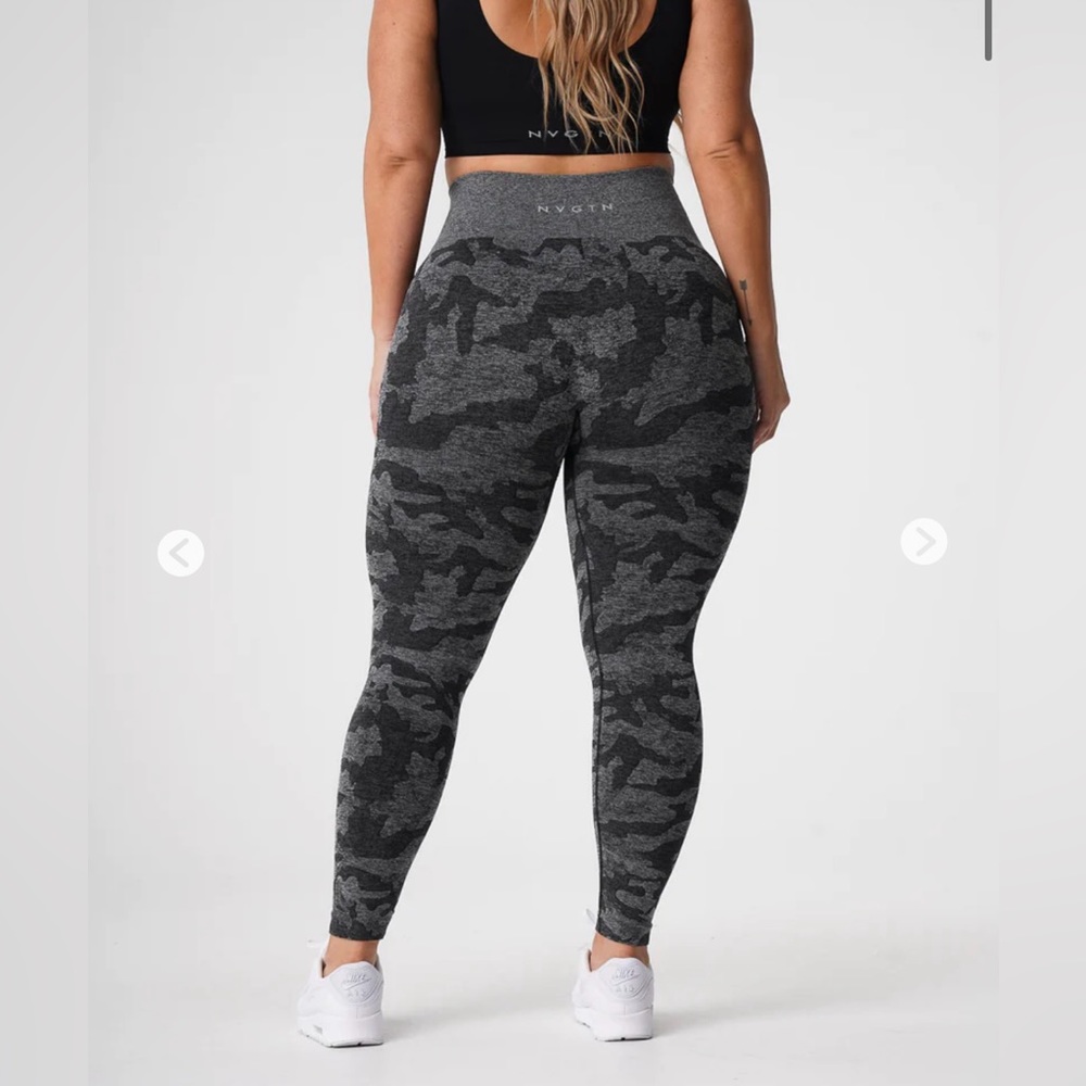 NVGTN Black Camo Seamless Leggings Size S